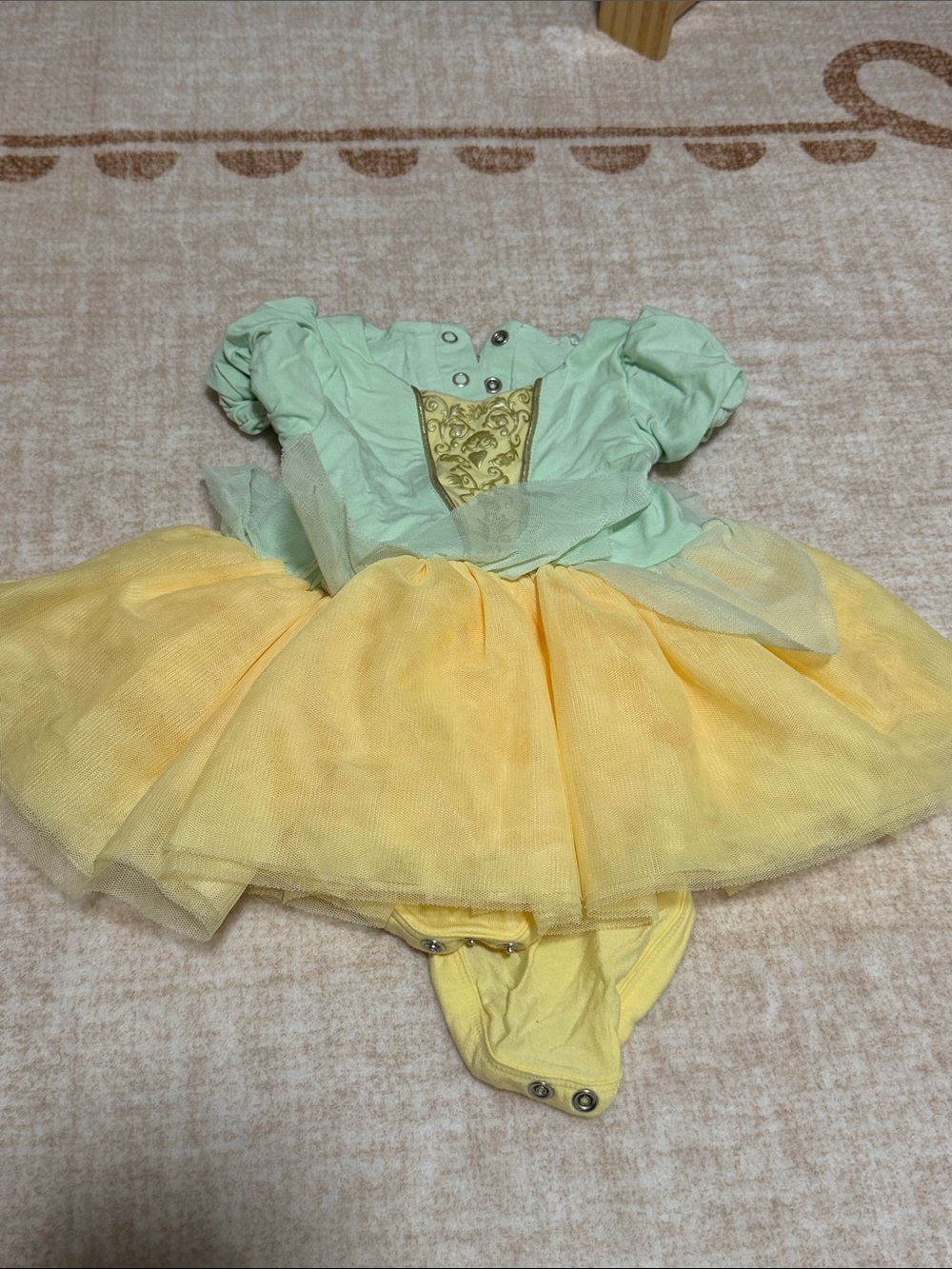 Little Sleepies Tiana Dress with Bodysuit- Princess Garden